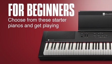 For Beginners. Choose from these starter pianos and get playing