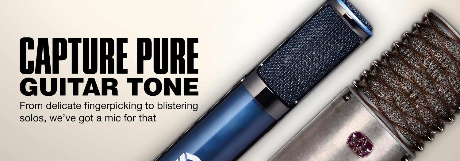 Capture pure guitar tone, from delicate fingerpicking to blistering solos. We've got a mic for that