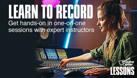 Learn to record. Get hands on in one on one sessions with expert instructors