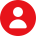 red circular icon depicting a silouette of a person in white