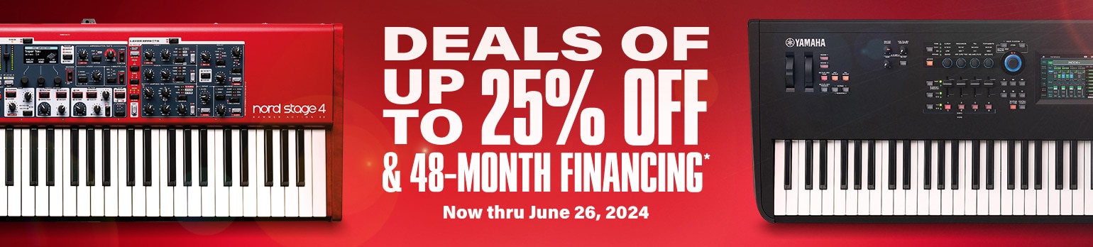 Deals of up to 25 percent off and 48 month financing. Now thru June 26 2024.