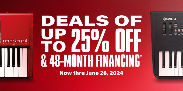 Deals of up to 25 percent off and 48 month financing. Now thru June 26 2024.