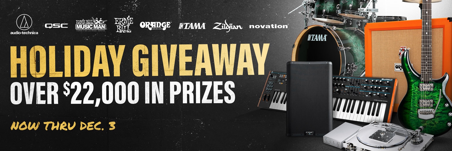 Holiday giveaway. Over 22 thousand dollars in prizes. Now through December 3.