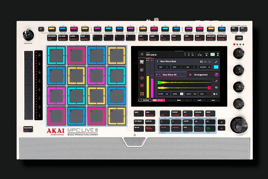 Akai Professional MPC Live III Retro Edition detail.