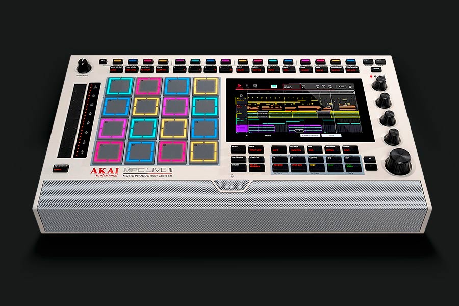 Akai Professional MPC Live III Retro Edition detail.