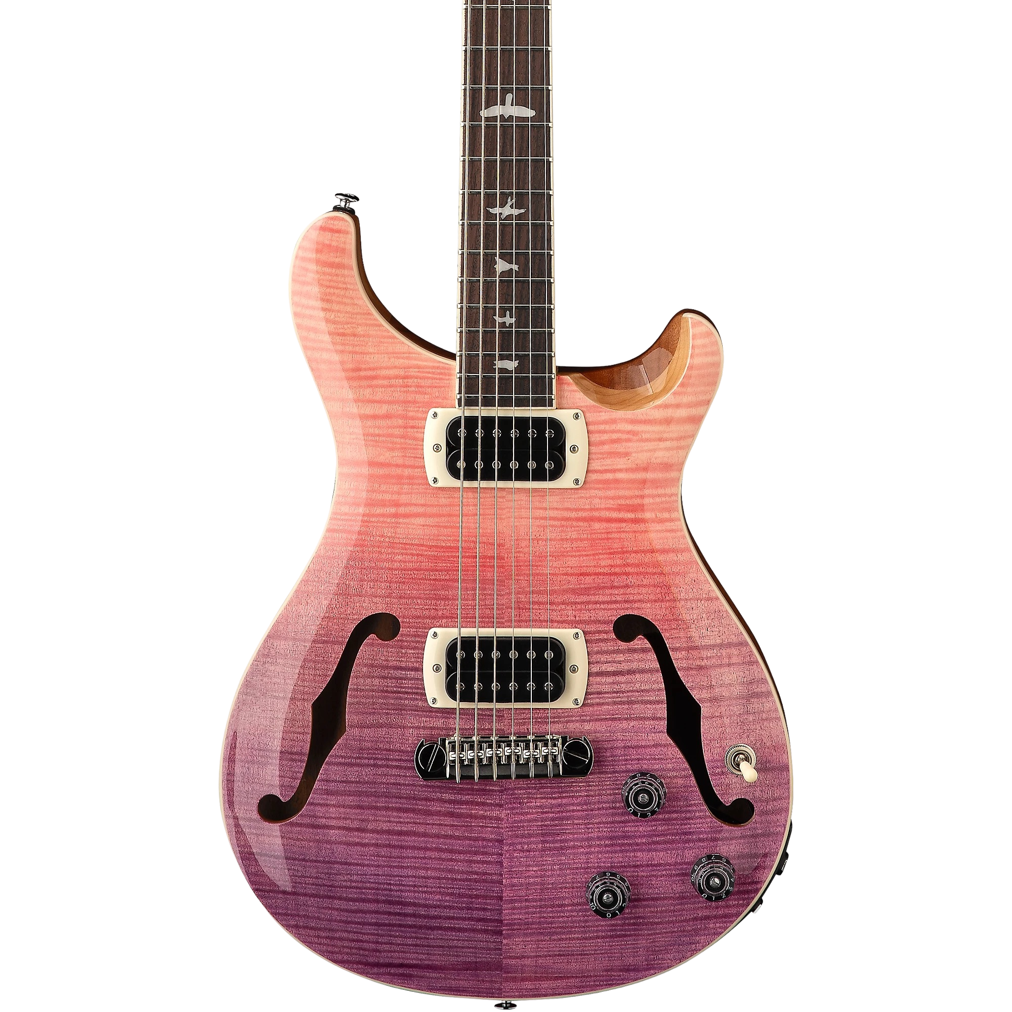 PRS SE Ed Sheeran Hollowbody I Piezo Baritone in Pink Ombre