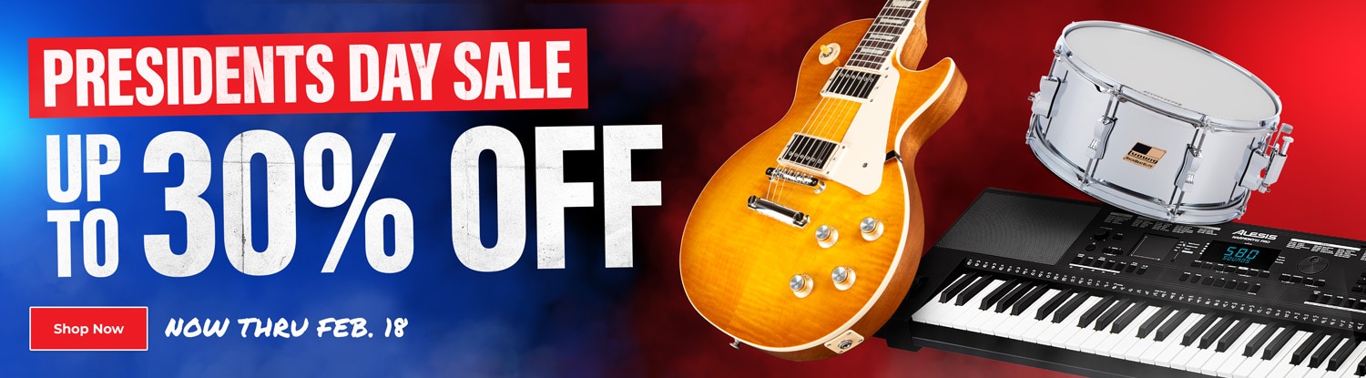 Presidents Day Sale. Up to 30 percent off. Shop now. Now thru February 18.