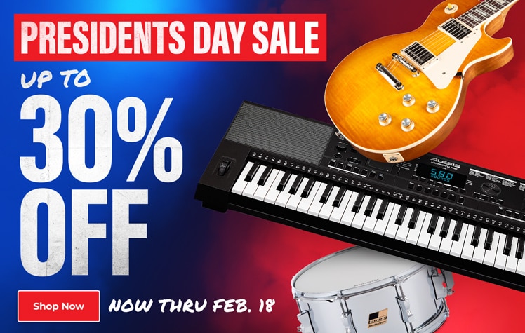 Presidents Day Sale. Up to 30 percent off. Shop now. Now thru February 18.