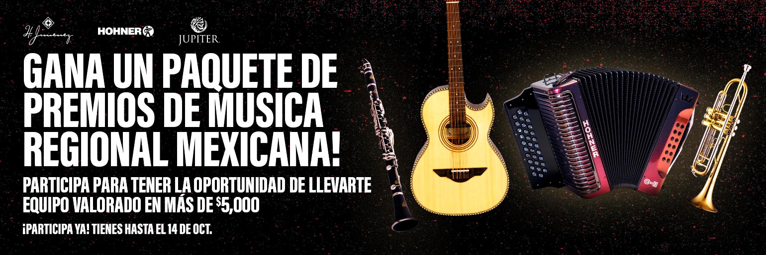 Gana un paquete de premios de musica regional Mexicana. Tienes hasta el 14 de October.