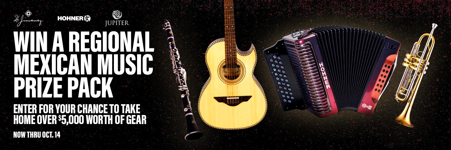 Win a regional mexican music prize pack. Now through October 14, 2026