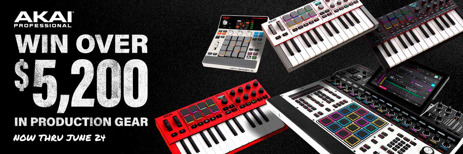 Win over 5200 dollars in production gear. Now through June 24